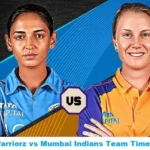UP Warriorz vs Mumbai Indians Team Timeline