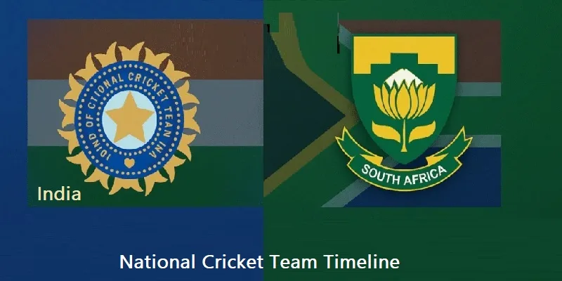 India National Cricket Team vs South Africa National Cricket Team Timeline