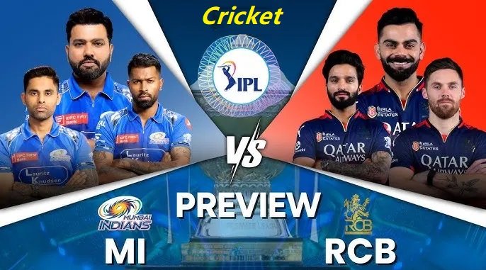 royal challengers cricket vs mumbai indians team players