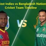 west indies cricket team vs bangladesh national cricket team timeline